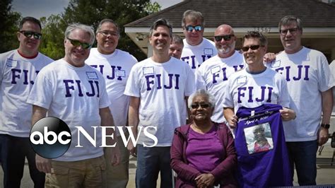 Fraternity brothers come together for special birthday surprise - YouTube