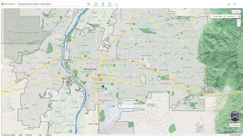 Albuquerque New Mexico Map - United States