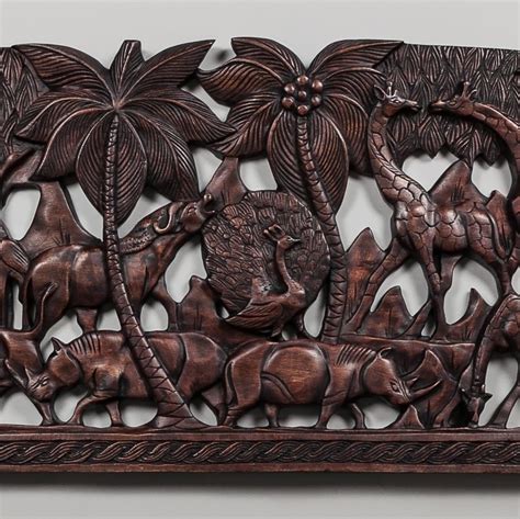 African Hand Carved Wooden Wall Panel Extra Large Wall Art 6 | Etsy