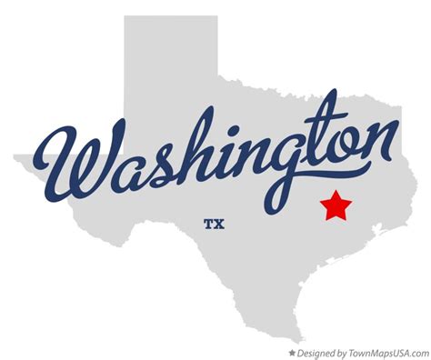 Map of Washington, TX, Texas