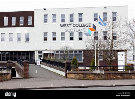 Entrance to West College Scotland, formerly Reid Kerr College Stock ...