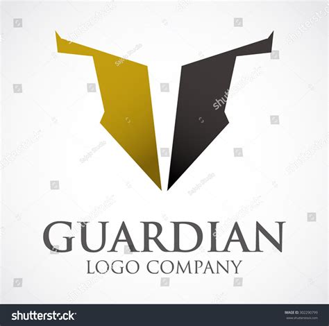 Guardian Shield Protection Abstract Vector Logo Design Template Business Guard Icon Corporate ...