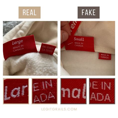 How To Spot Real Vs Fake Supreme Cross Box Logo Hoodie – LegitGrails