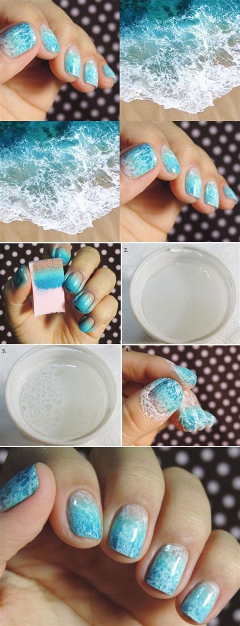 33 Unbelievably Cool Nail Art Ideas | Wave nails, Wave nail design, Manicure nail designs