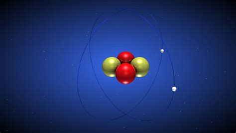 3D Representation Of A Helium Atom With Electrons Orbiting Around Stock Footage Video 388676 ...