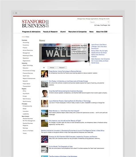 Stanford Graduate School of Business on Behance