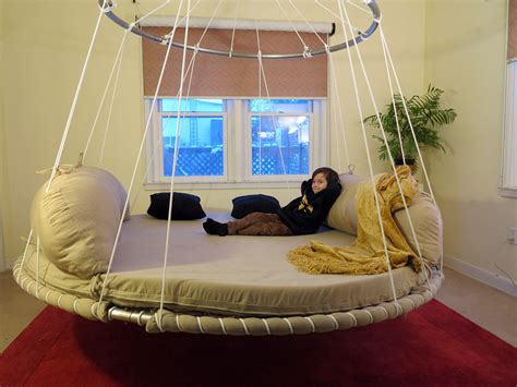 Advanced Design Floating, round, hanging bed with Upper ring for ...