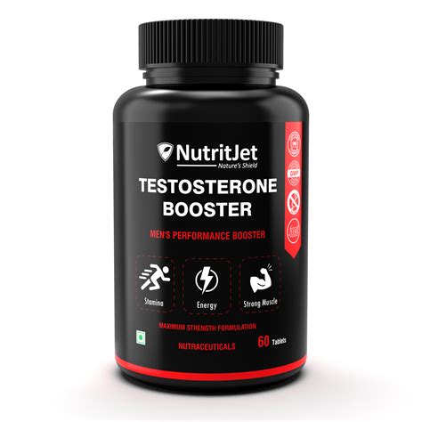 NutritJet Men's Testosterone Booster - Natural Stamina, Endurance and Strength Booster - 60 ...