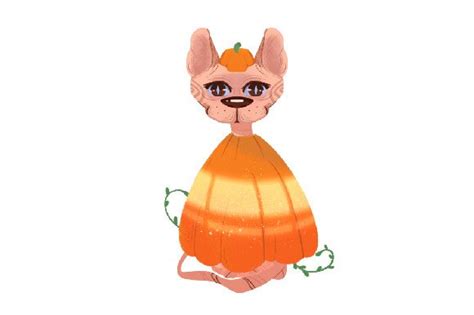 Sphynx Cat Wearing Halloween Costume SVG Cut file by Creative Fabrica ...