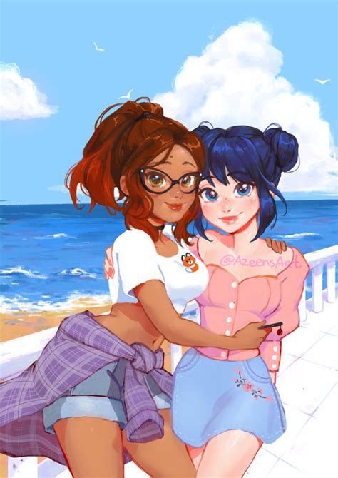 Alya and Marinette by DeerAzeen on DeviantArt