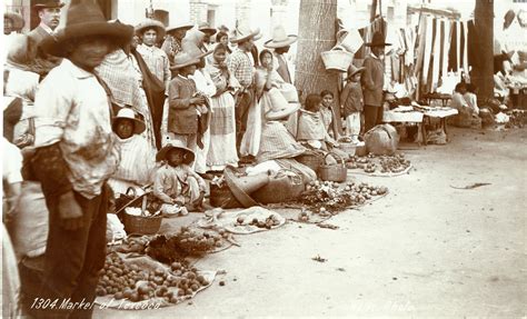 Mercado en Texcoco, México. 1905. Archivo General de la Nación. | Fotos ...