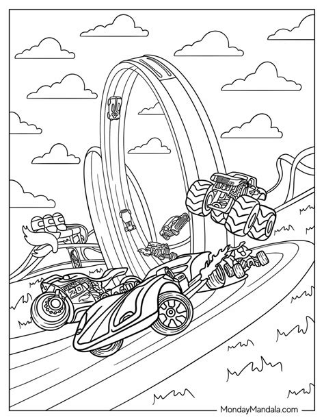 26 Hot Wheels Coloring Pages (Free PDF Printables)