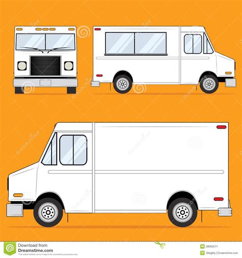 Food Truck Blank Stock Image - Image: 28062571 | Food truck, Truck design, Food truck design