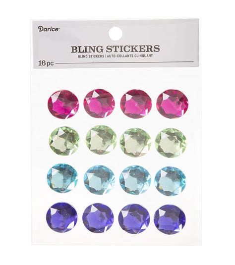 Rhinestone Bling Stickers - Stickers - Craft Basics - Kids Crafts ...