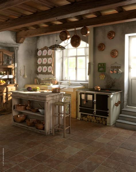 Kitchen , Get A Superb Look by Building Extraordinary Rustic Italian Kitchens in Small Spaces ...