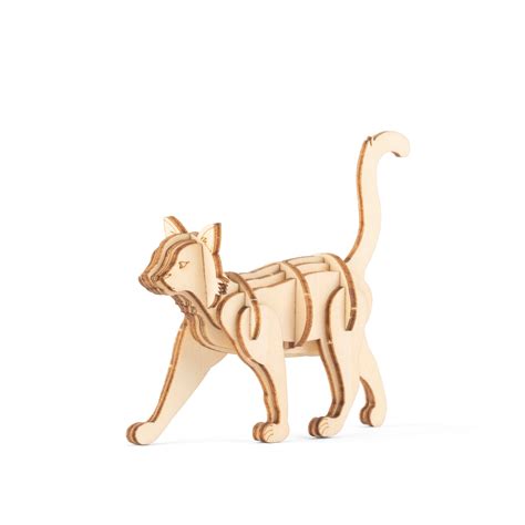 Cat 3D Wooden Puzzle — Kikkerland Design Inc