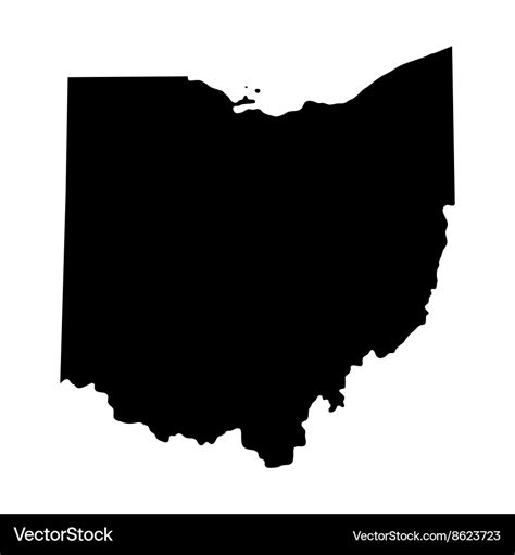 Ohio State Outline Vector