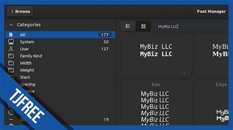 Font Manager for Linux | Free / Open Source - YouTube