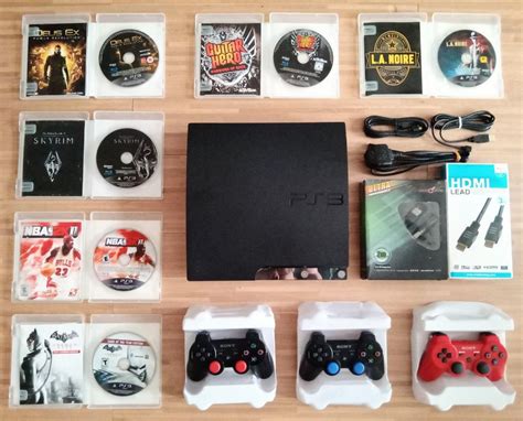 PS3 + 3 Controller and Games (Complete Set), Video Gaming, Video Game ...