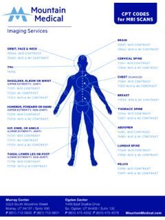 MRI CPT CODING GUIDE - mrispecialistsofthecarolinas.com / mri-cpt ...