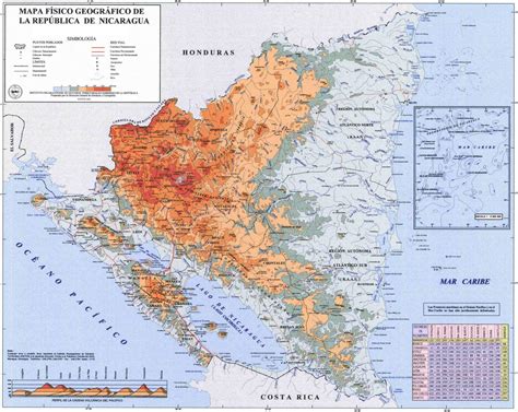 Nicaragua Map Honduras