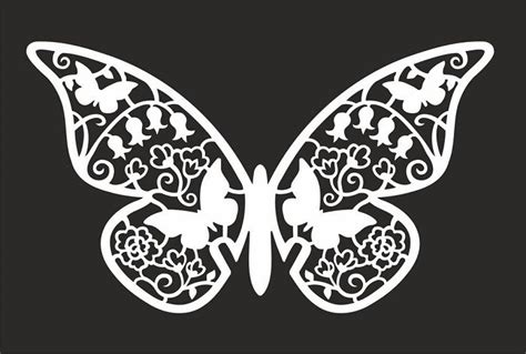 Laser Cut Butterfly Silhouette Cnc Template DXF File – DXF DOWNLOADS – Files for Laser Cutting ...