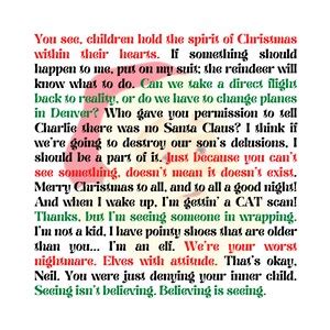 The Santa Clause Movie Quotes Print Christmas Print Digital Print ...