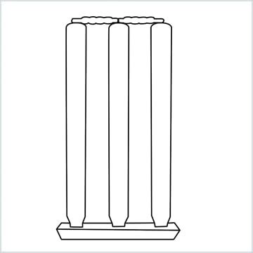 How To Draw Cricket Stumps Step by Step - [11 Easy Phase]