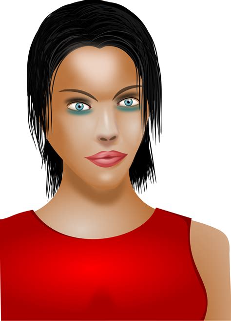 Clipart - young lady