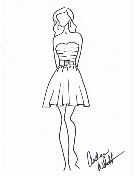 Prom Dresses Drawing at GetDrawings | Free download