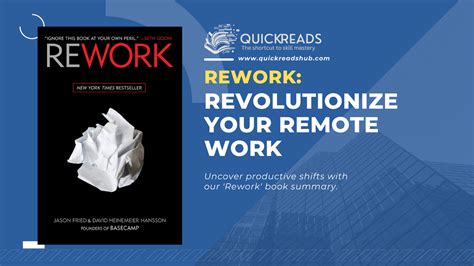 Rework book summary: Key takeaways from Rework