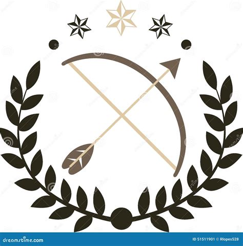 Bow And Arrow Logo Stock Vector - Image: 51511901