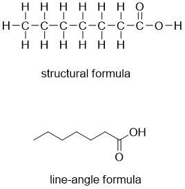 Heptanoic Acid Condensed Structural Formula