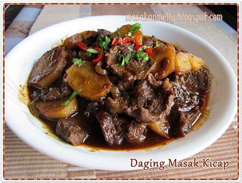 Masakan Melly: Daging Masak Kicap Berempah Kari