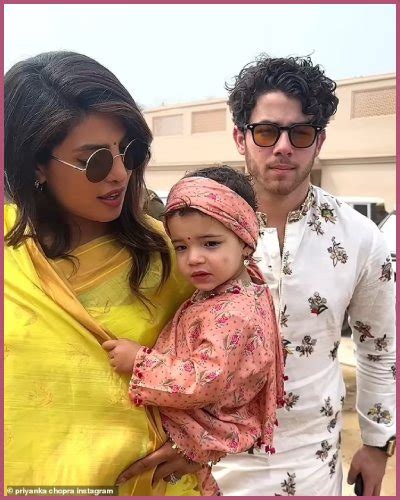 Priyanka Chopra and Nick Jonas Take Daughter Malti Marie to Temple in India for Blessings ...