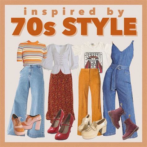 @wildflwr.sun on Instagram: "a 70s lookbook based on different styles of the time! ⭐️🧡📀 - # ...