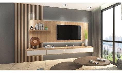 Bilderesultat for wall with tv design | Feature wall living room, Living room design modern ...
