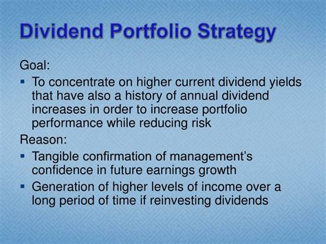 PPT - Dividend Portfolio Strategy PowerPoint Presentation, free ...