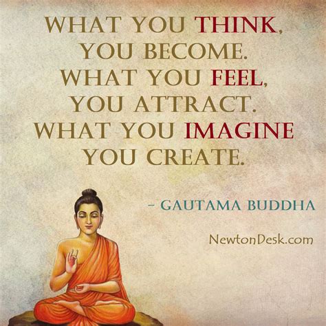 What You Think, Feel & Imagine, You Become, Attract & Create - Buddha