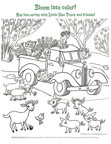 Little Blue Truck Coloring Pages