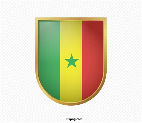 HD Senegal Flag Clipart With Golden Border PNG IMG PxPNG Images With Transparent Background To ...