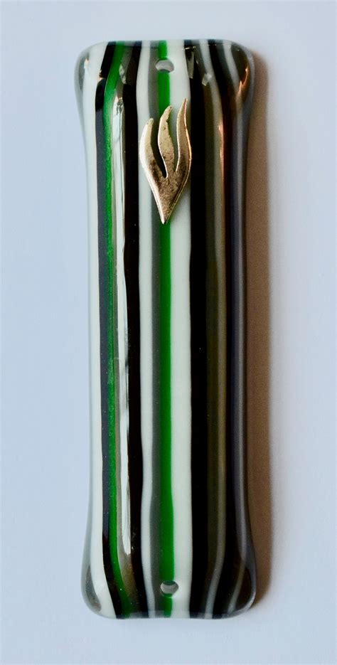 MEZUZAH. Unique Contemporary Glass Art Mezuzah, Handmade and Original, Judaica, Jewish Art ...