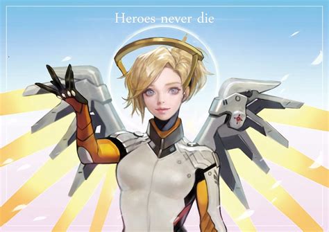 ArtStation - OVERWATCH - MERCY, Monable . | Overwatch fan art, Mercy overwatch, Disney art