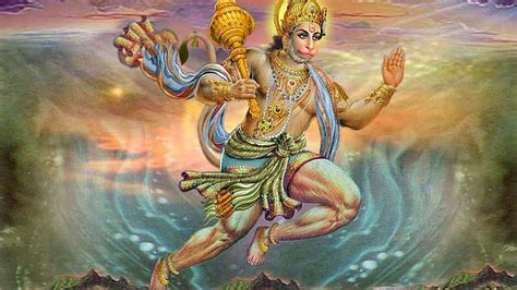 Hanuman With Gada In Colorful Background Hanuman, HD wallpaper | Peakpx