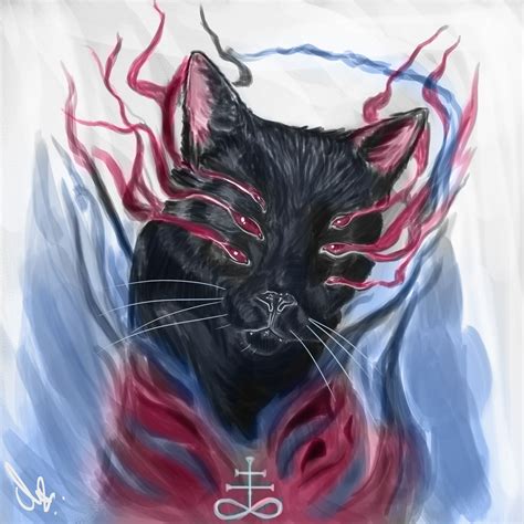 Evil Cat Drawing