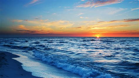 Blue Ocean Sunset Wallpapers - Top Free Blue Ocean Sunset Backgrounds - WallpaperAccess