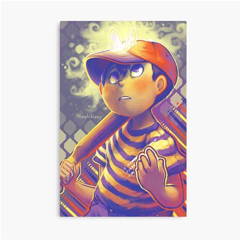 "NESS EARTHBOUND" Canvas Print by Amphibizzy | Redbubble