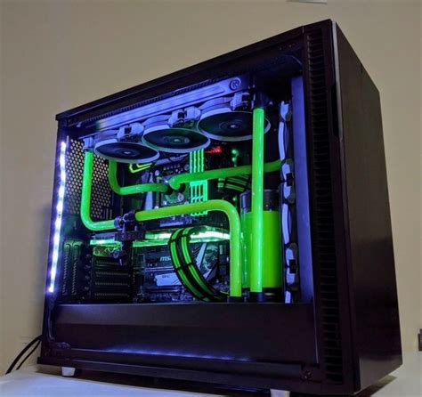 Custom Hardline Liquid Cooled Gaming PC - Micro Center Build