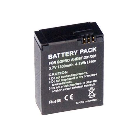 Xtreme Xccessories GoPro Replacement 1160 mAh Battery for Hero 3,3 ...