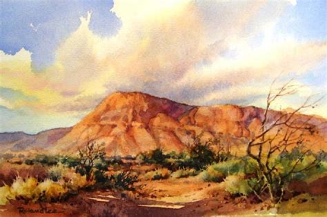 Desert Sky Watercolor Painting – Roland Lee